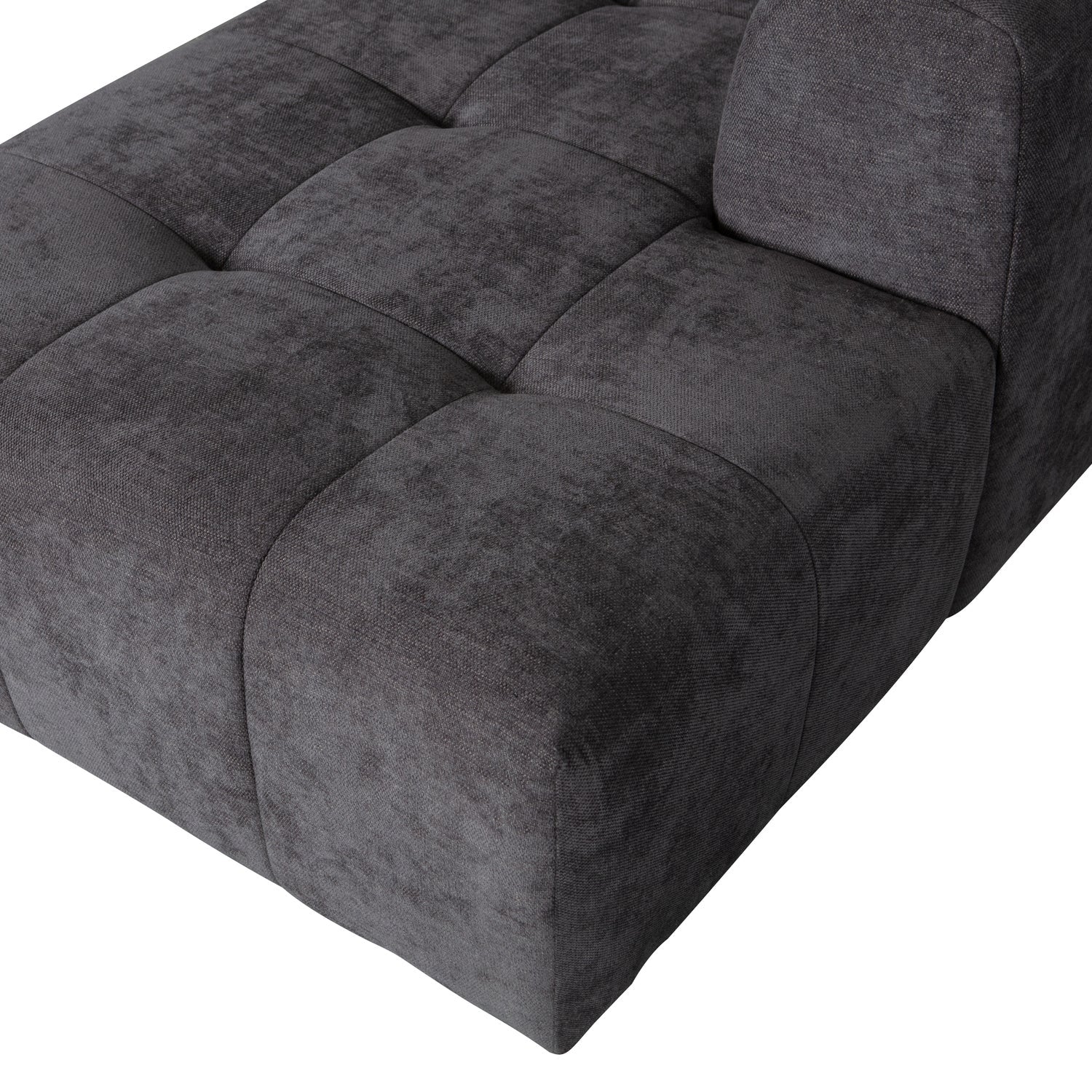 Grid Chenille Corner Sofa