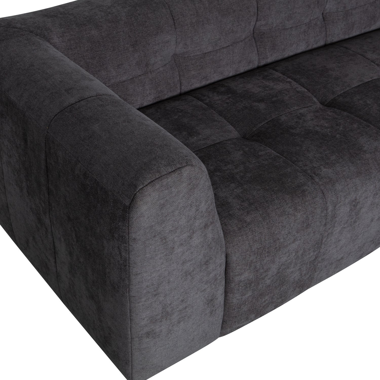 Grid Chenille Corner Sofa