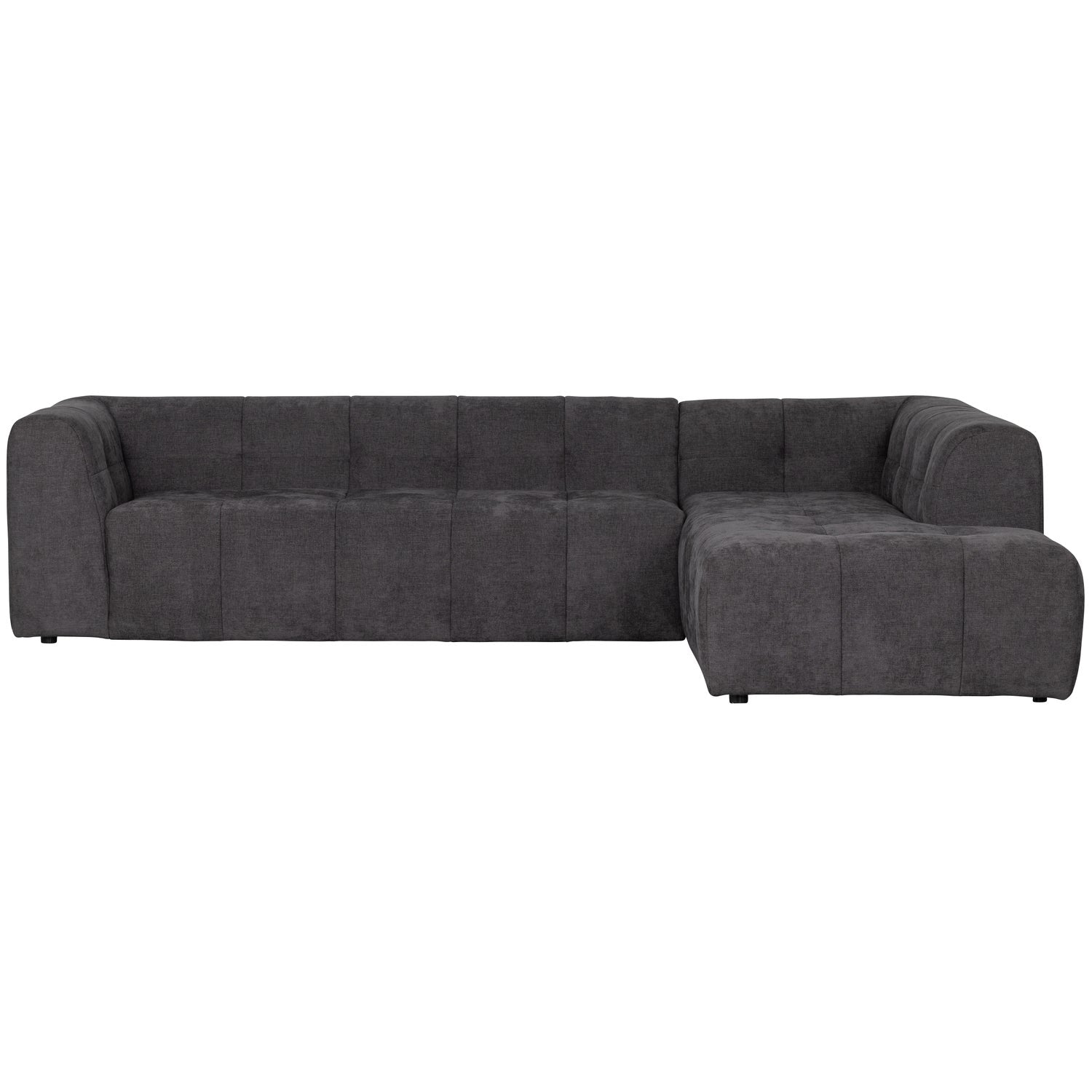 Grid Chenille Corner Sofa