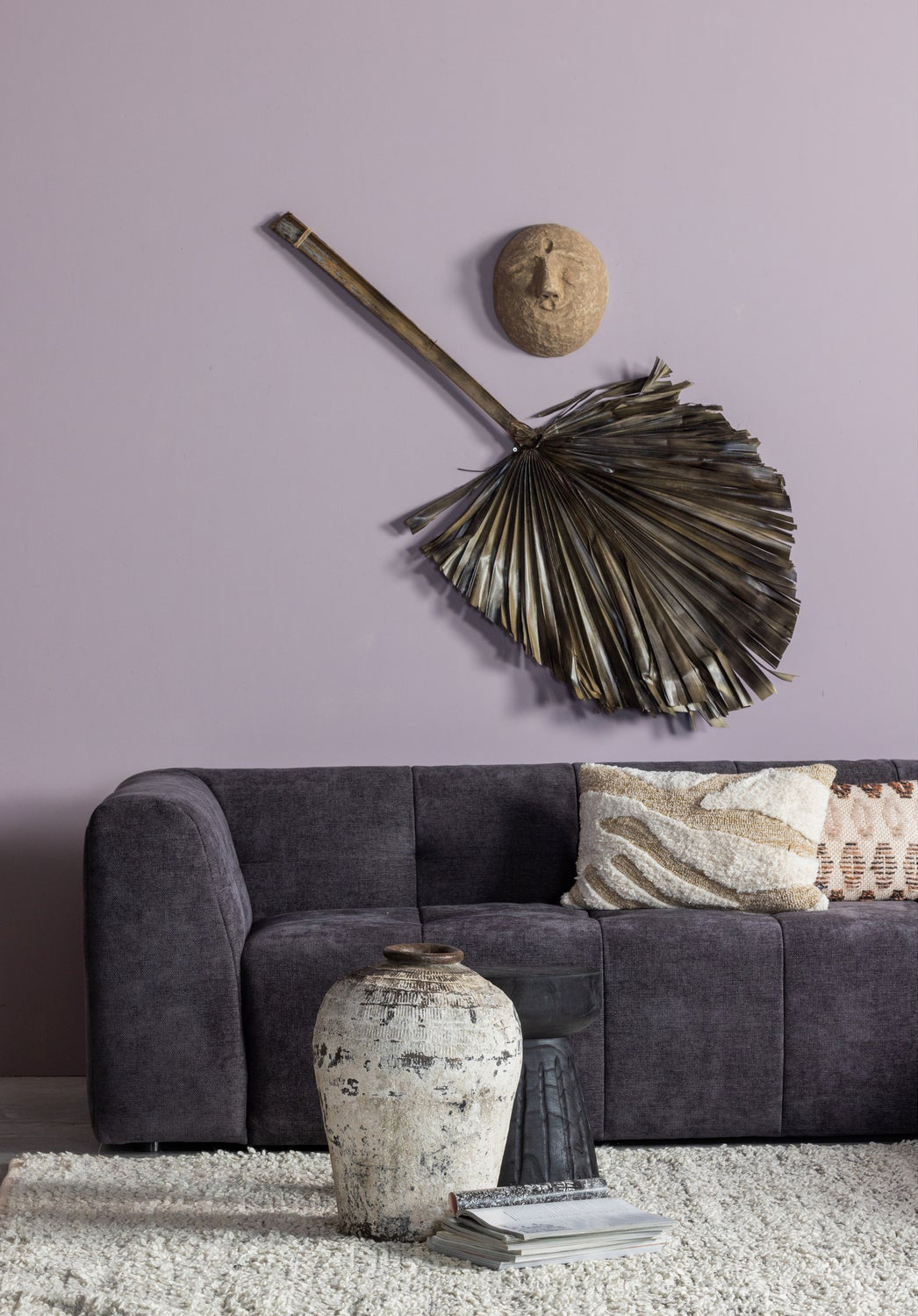 Grid Chenille Corner Sofa