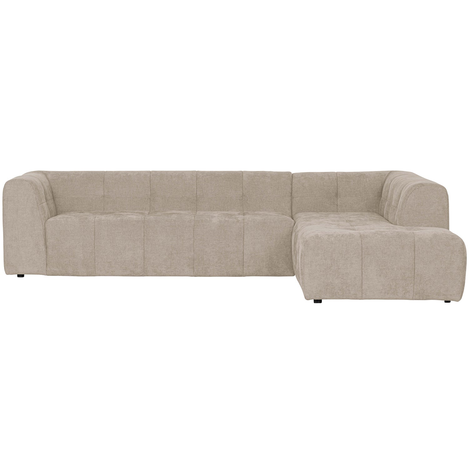 Grid Chenille Corner Sofa