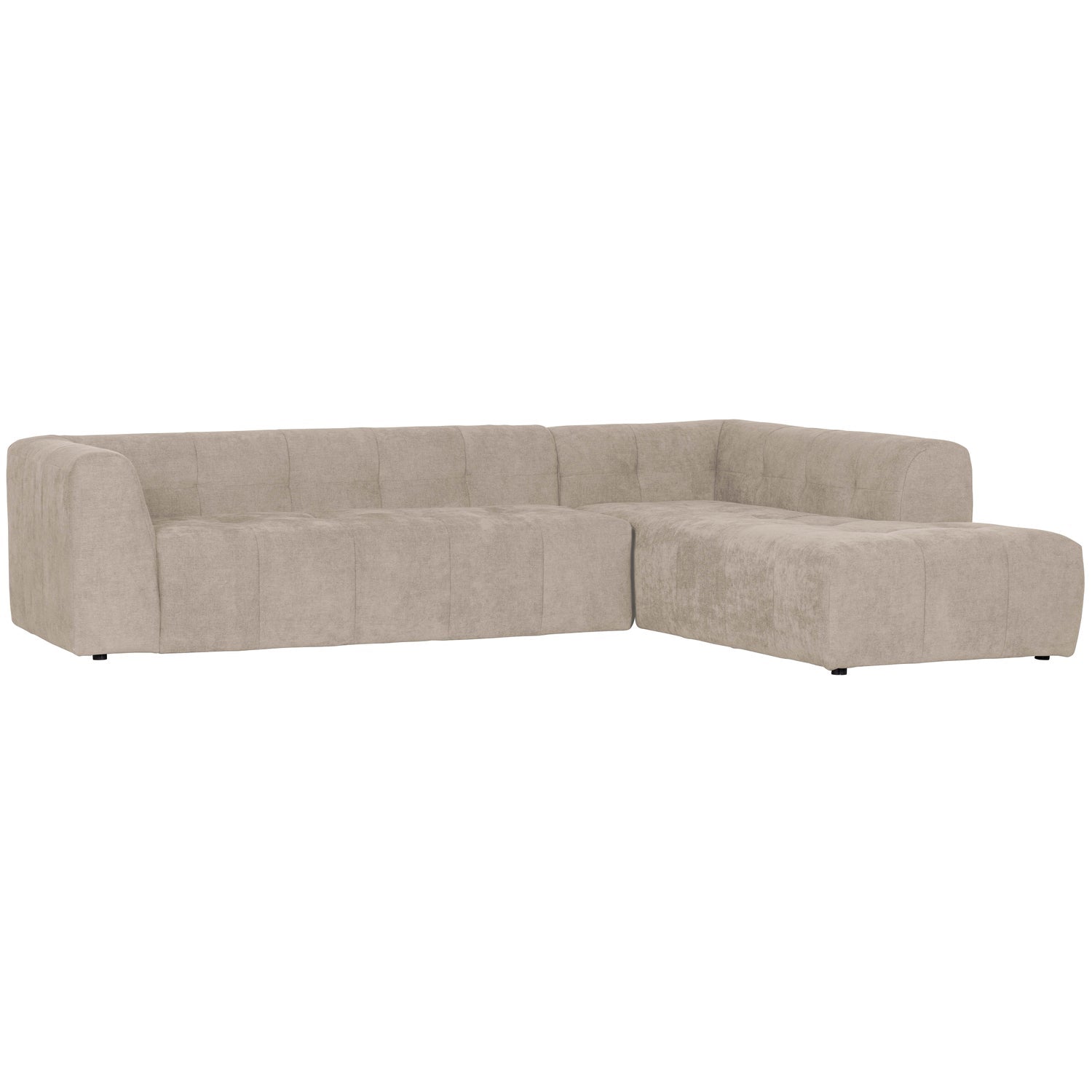 Grid Chenille Corner Sofa