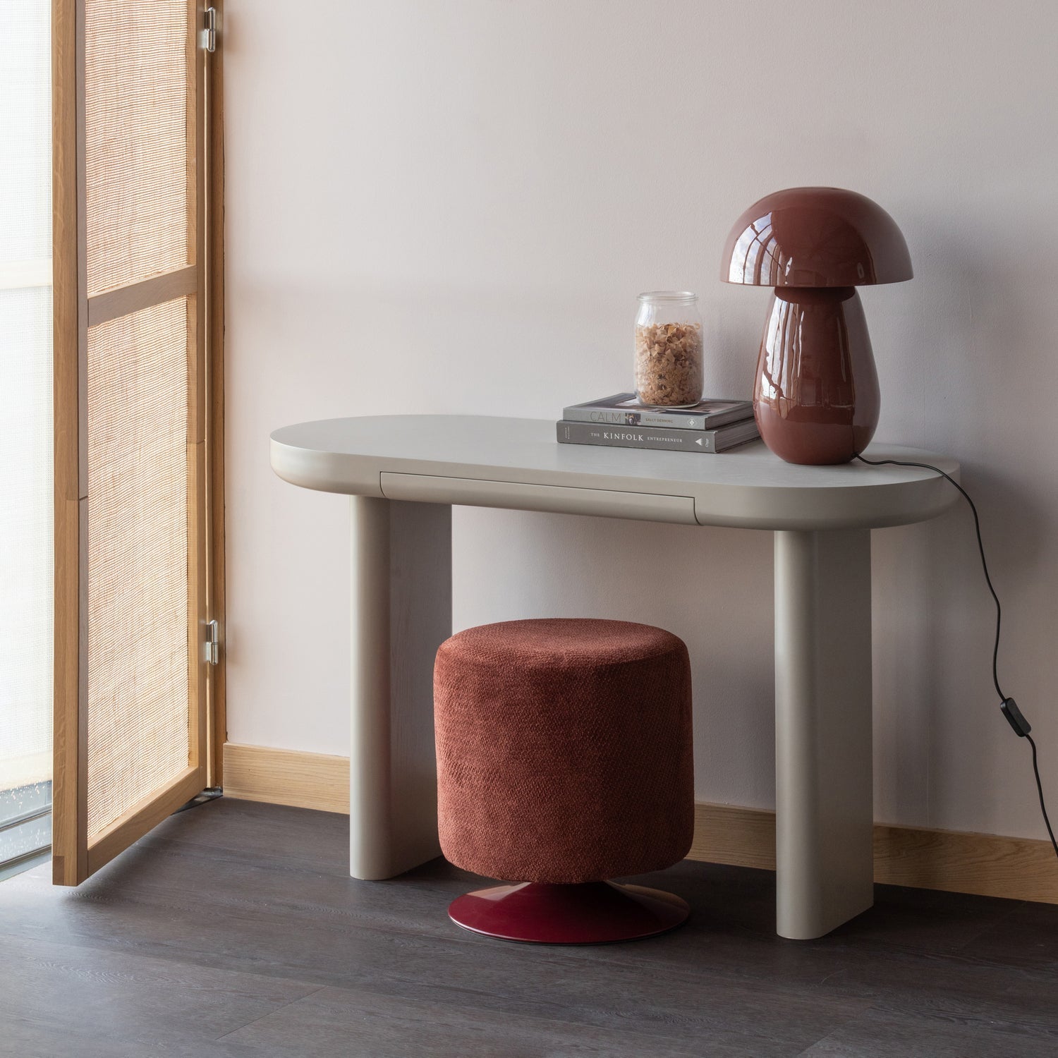 Islen Boucle Swivel Pouf