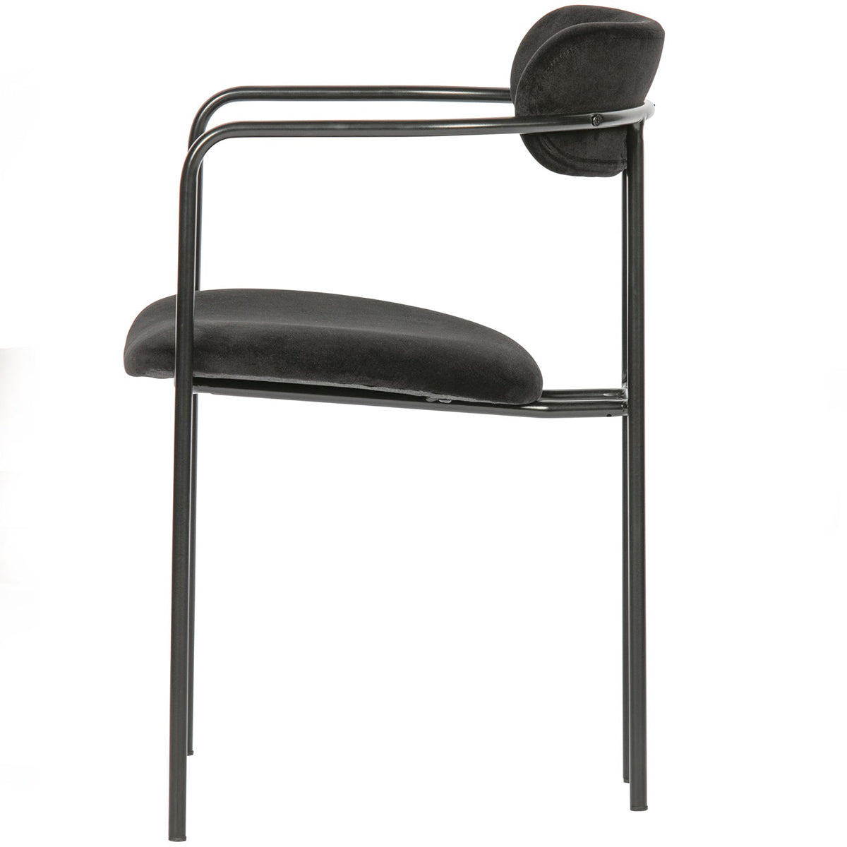 Ivy Balck Velvet Dining Chair