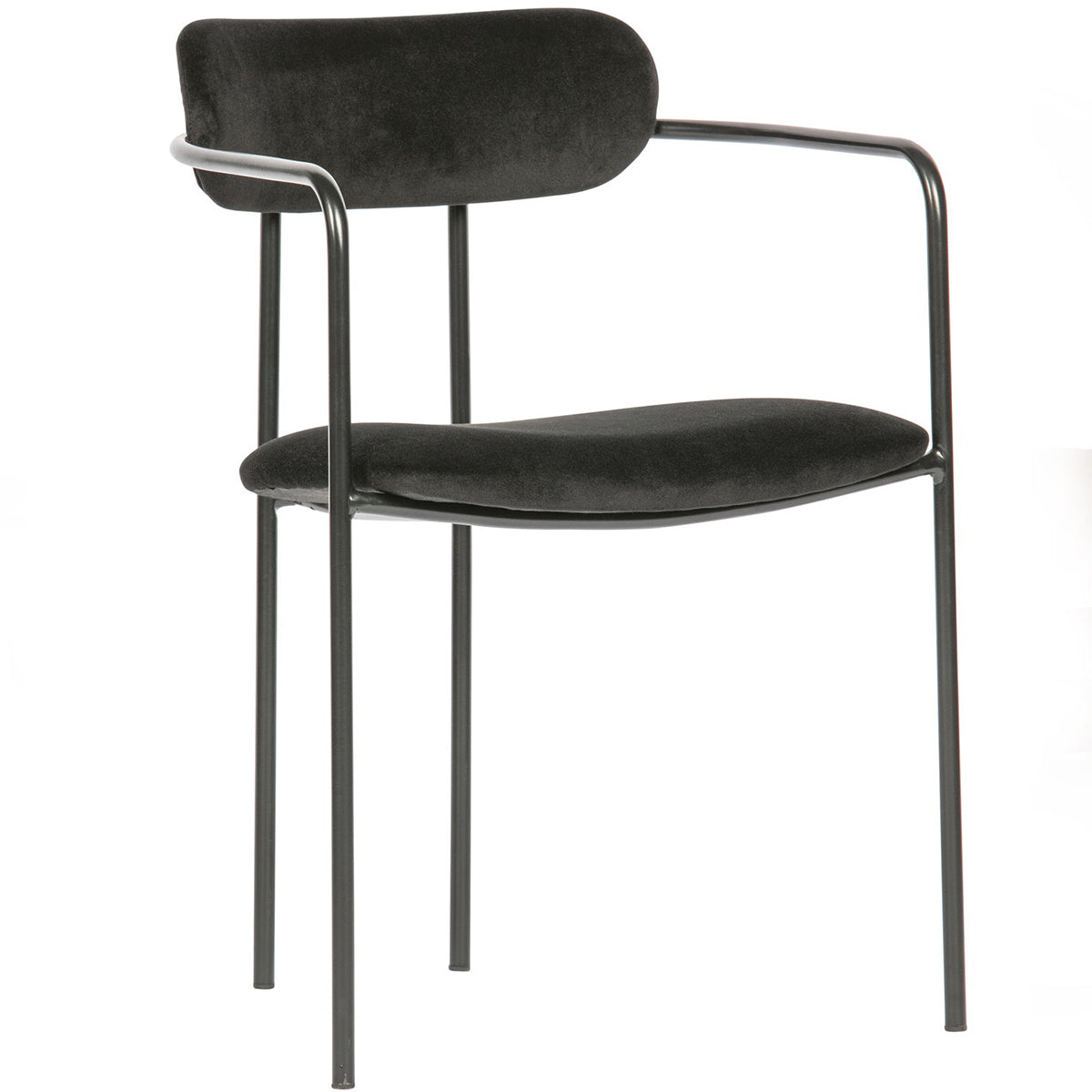 Ivy Balck Velvet Dining Chair