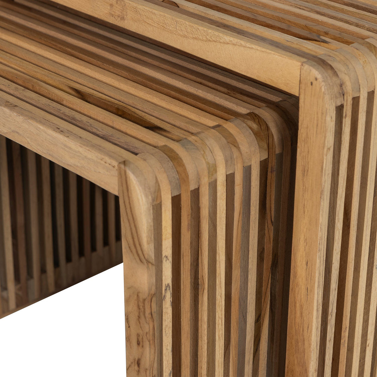 Jasmijin Natural Teak Side Table (2/Set)