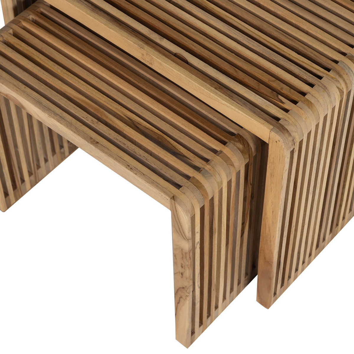 Jasmijin Natural Teak Side Table (2/Set)