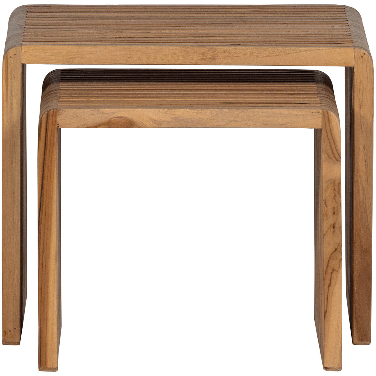 Jasmijin Natural Teak Side Table (2/Set)
