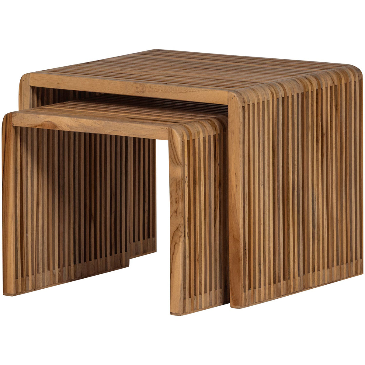 Jasmijin Natural Teak Side Table (2/Set)