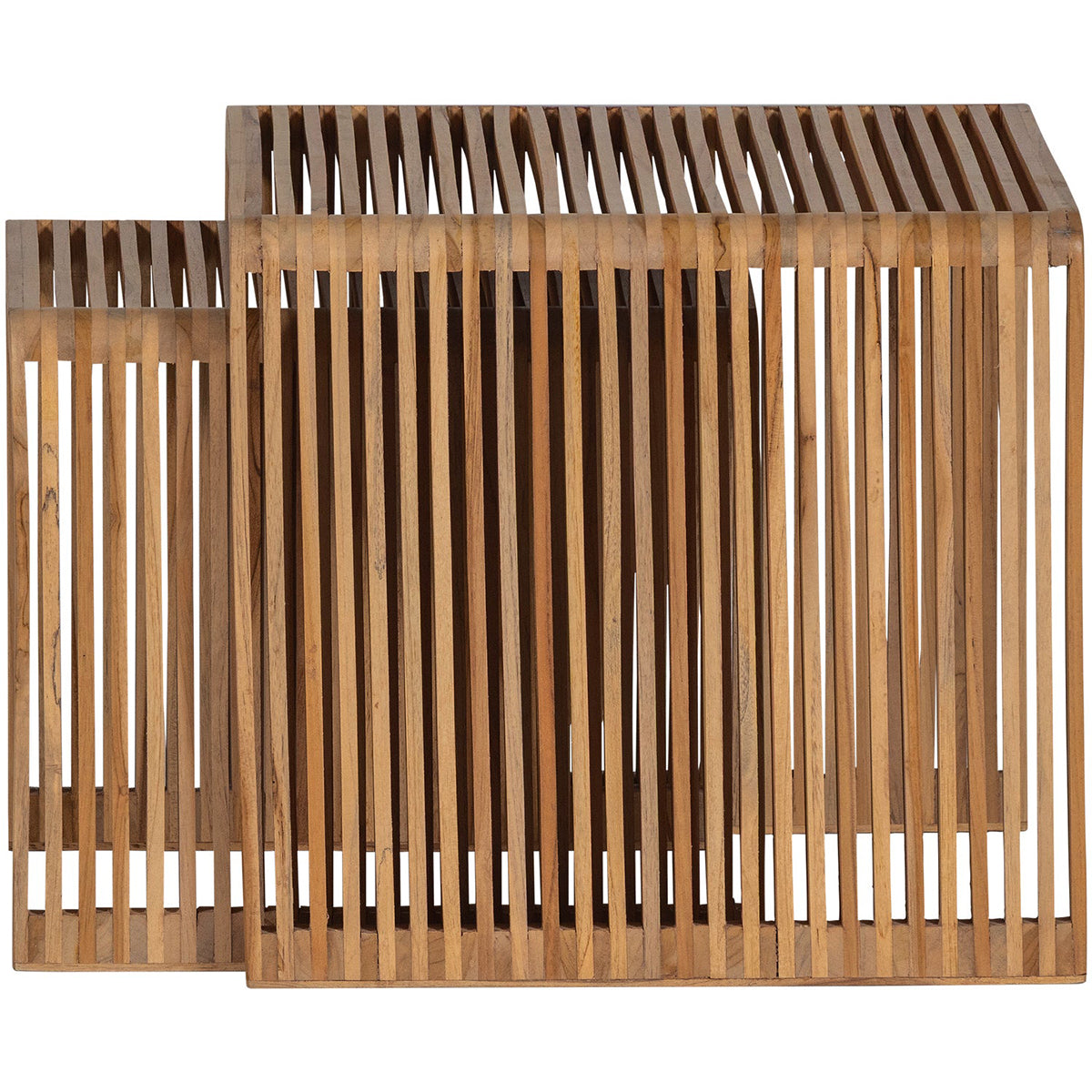 Jasmijin Natural Teak Side Table (2/Set)