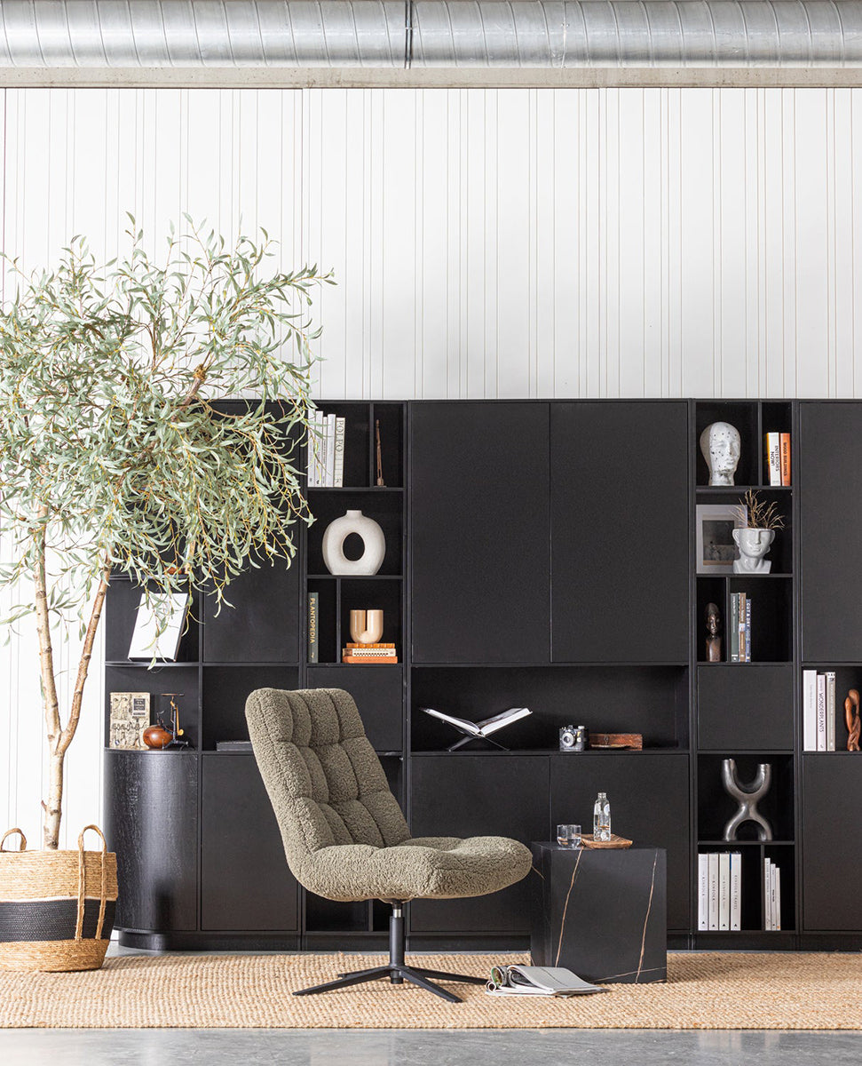 Job Green Teddy Swivel Armchair