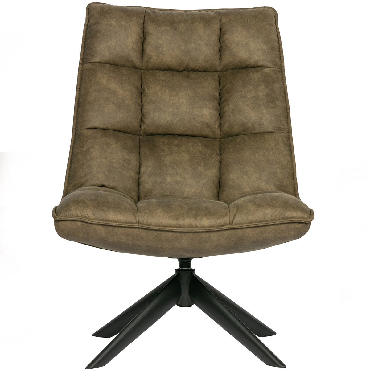 Jouke Imitation Leather Swivel Armchair