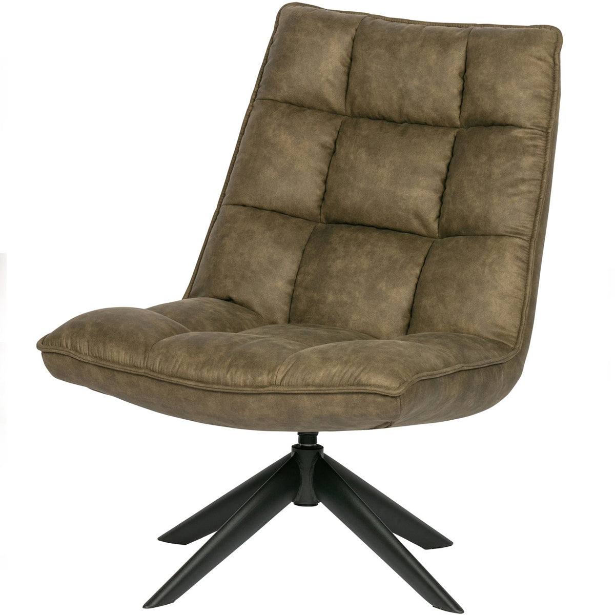 Jouke Imitation Leather Swivel Armchair