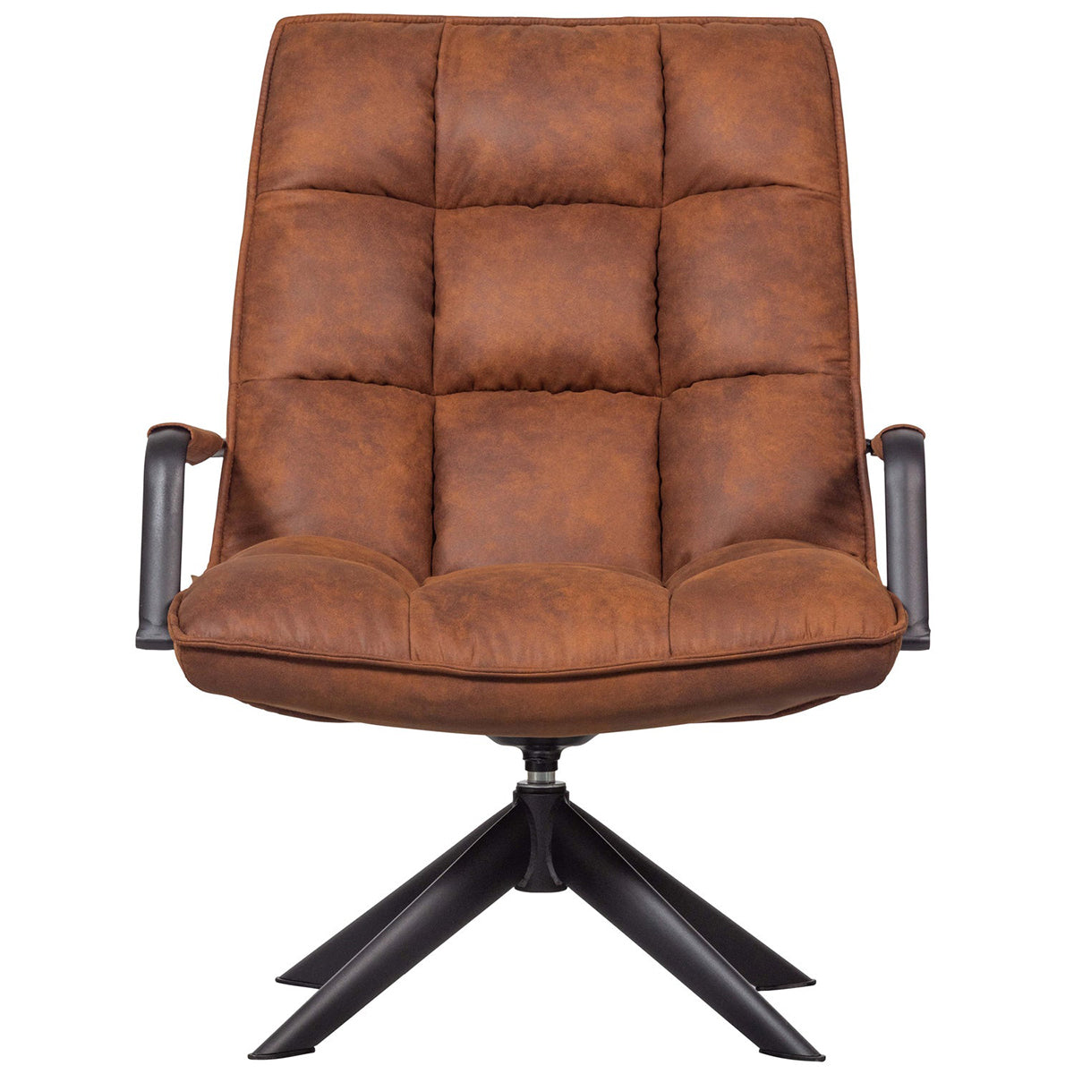 Jouke Imitation Leather Swivel Armchair with Armrest