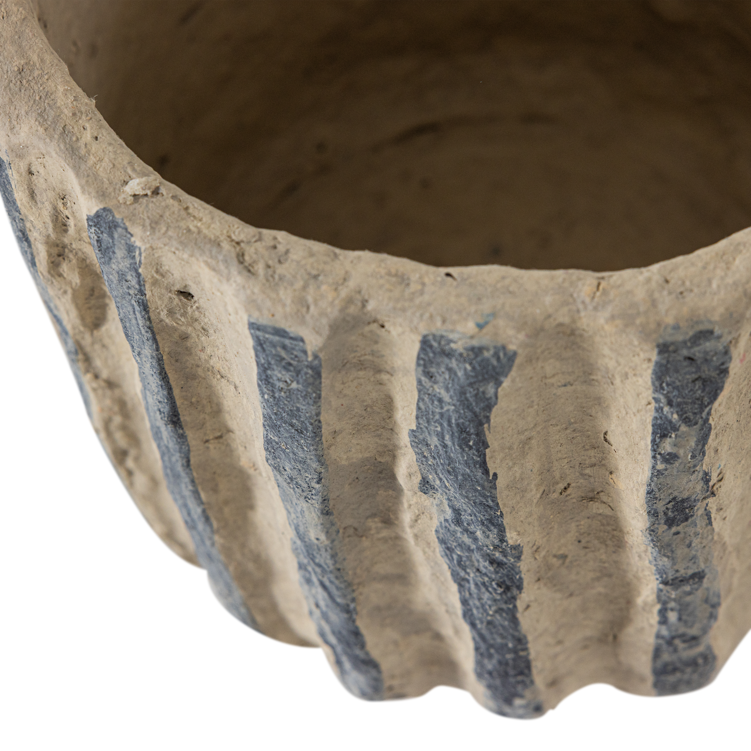Karo Sand Papier Mache Decoration Pot