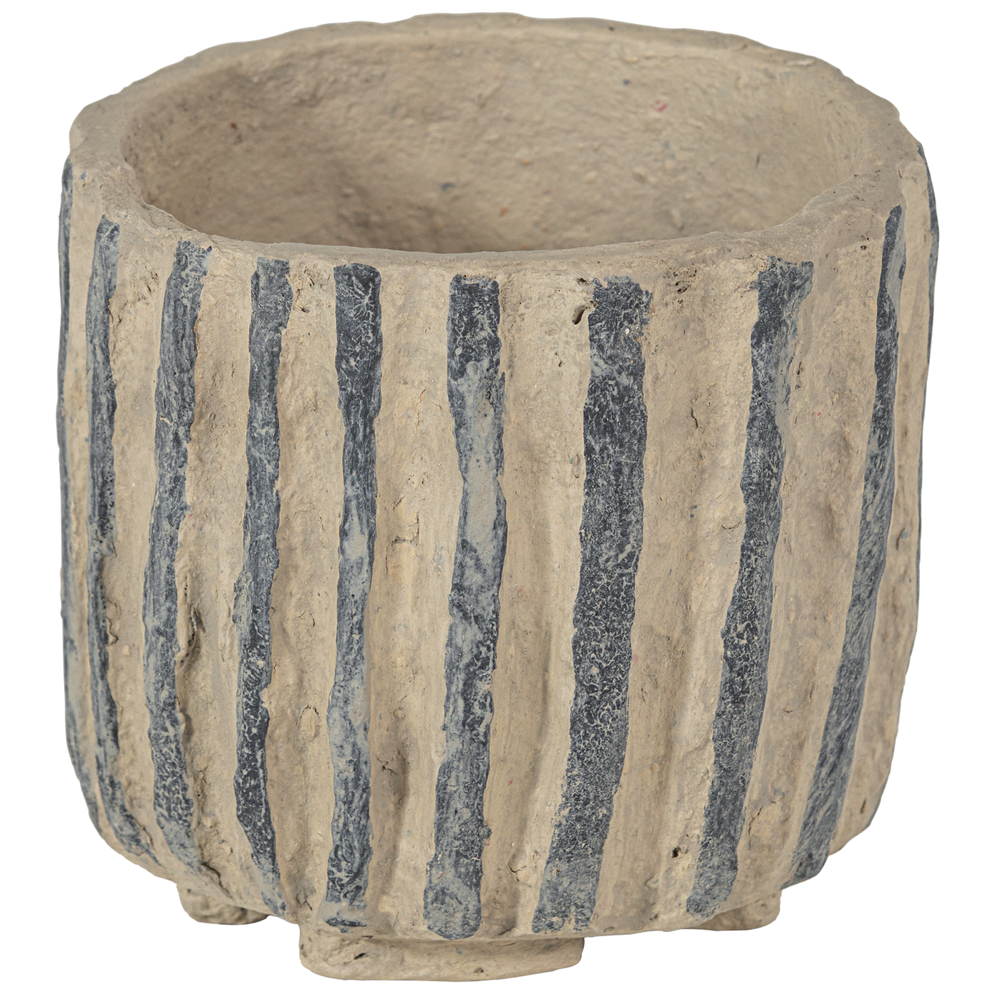 Karo Sand Papier Mache Decoration Pot