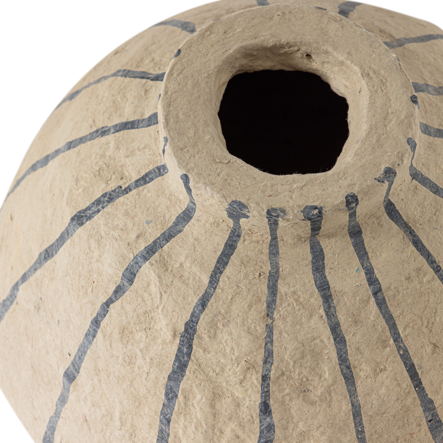 Karo Sand Papier Mache Decoration Vase