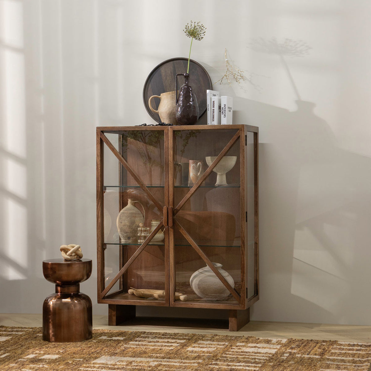 Kella Mango Wood 2 Doors Cabinet