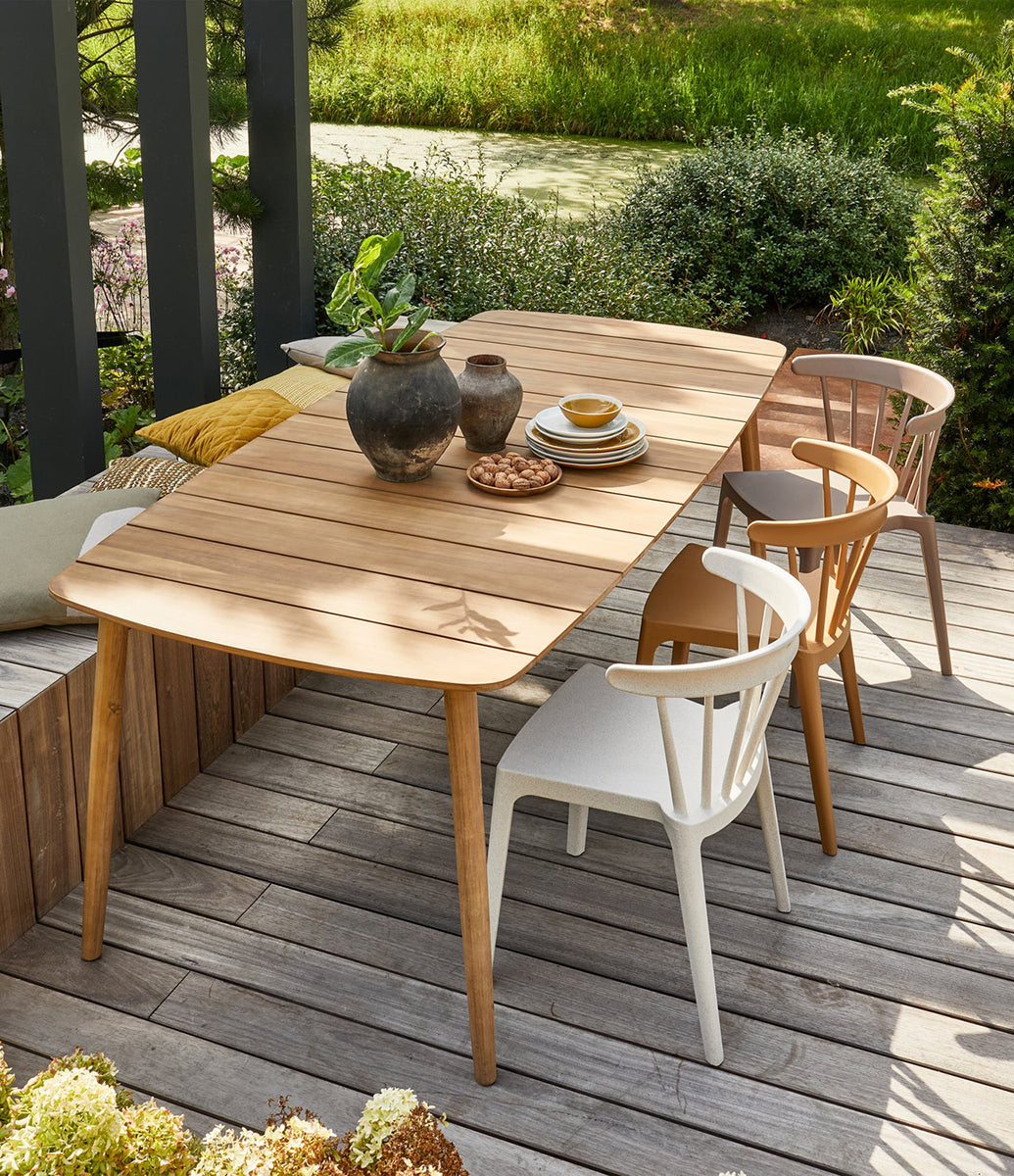 Kris Natural Acacia Wood Garden Table