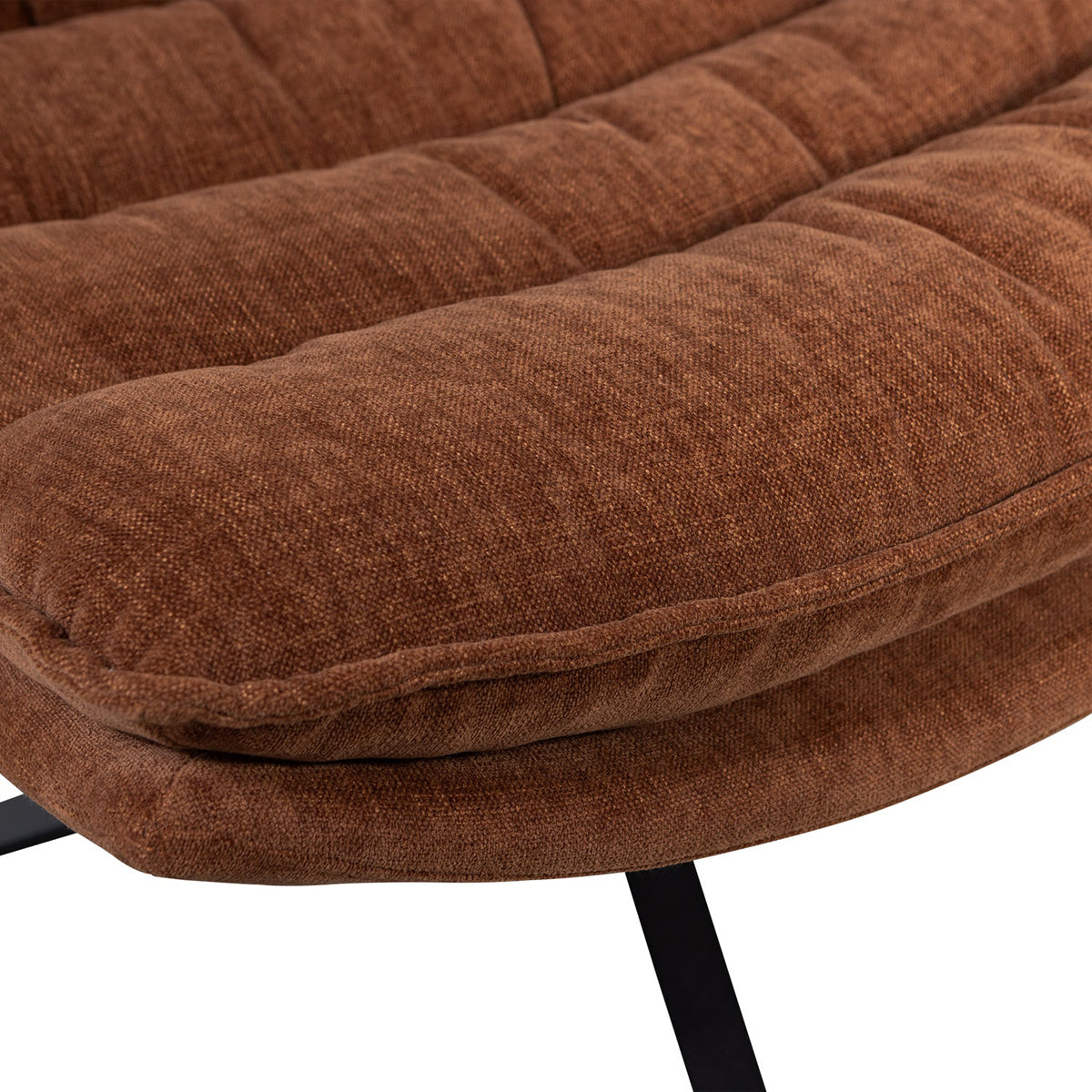 Kube Swivel Armchair with Hocker