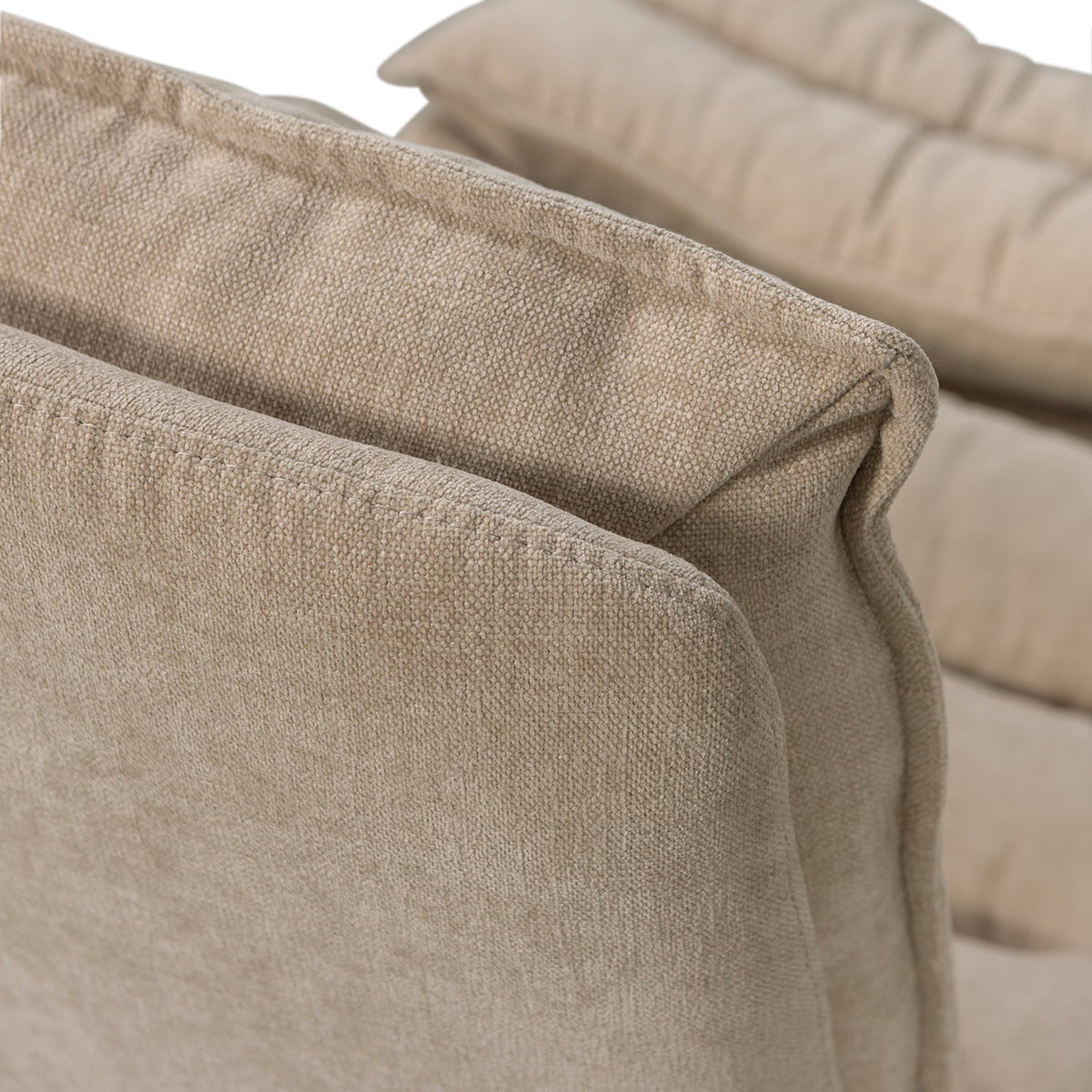 Kube Swivel Armchair with Hocker