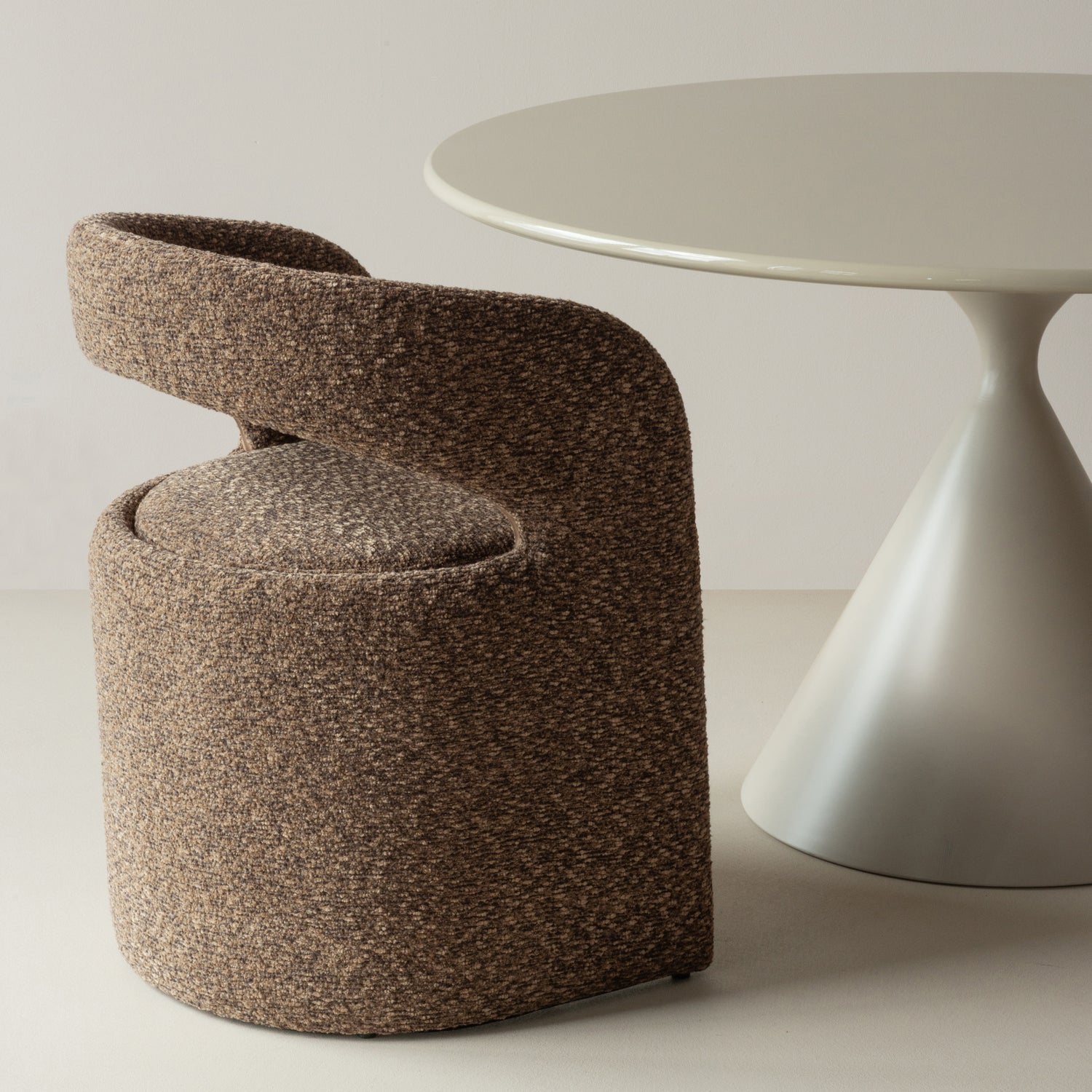 Lanor Coarse Bouclé Dining Chair