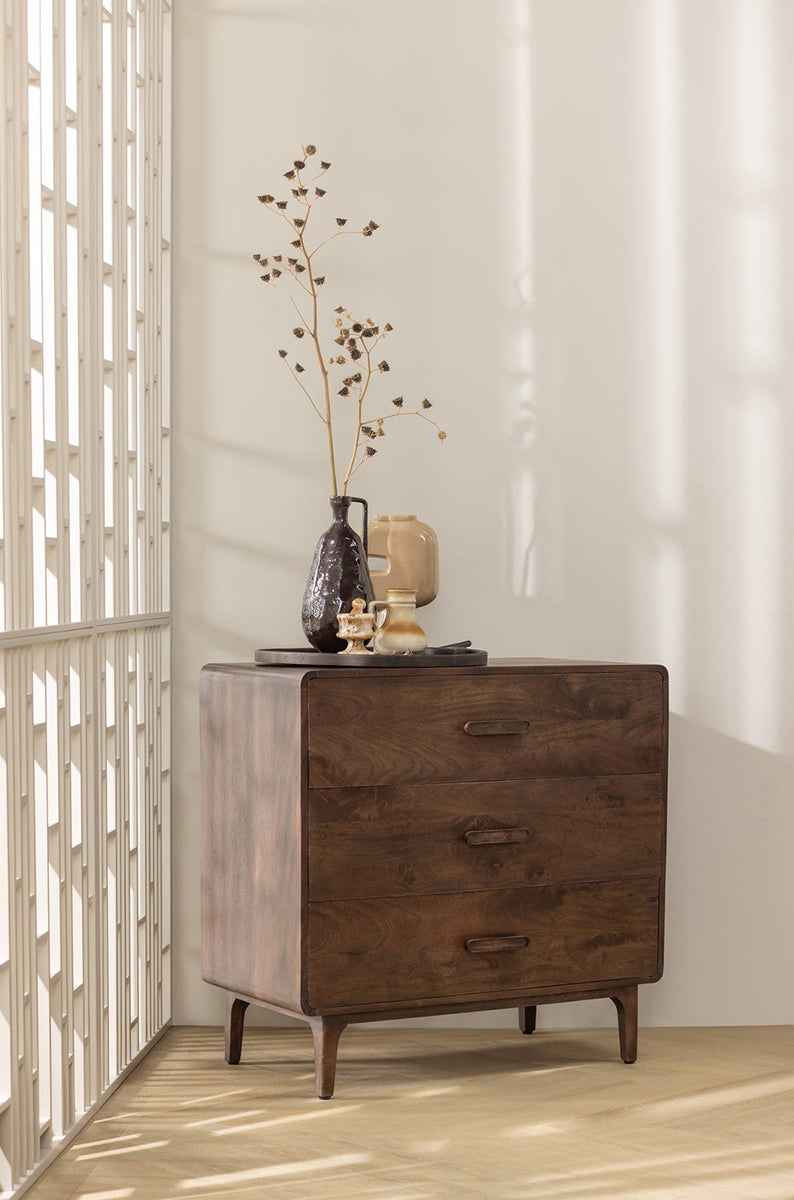 Liya Mango Wood Drawers Cabinet