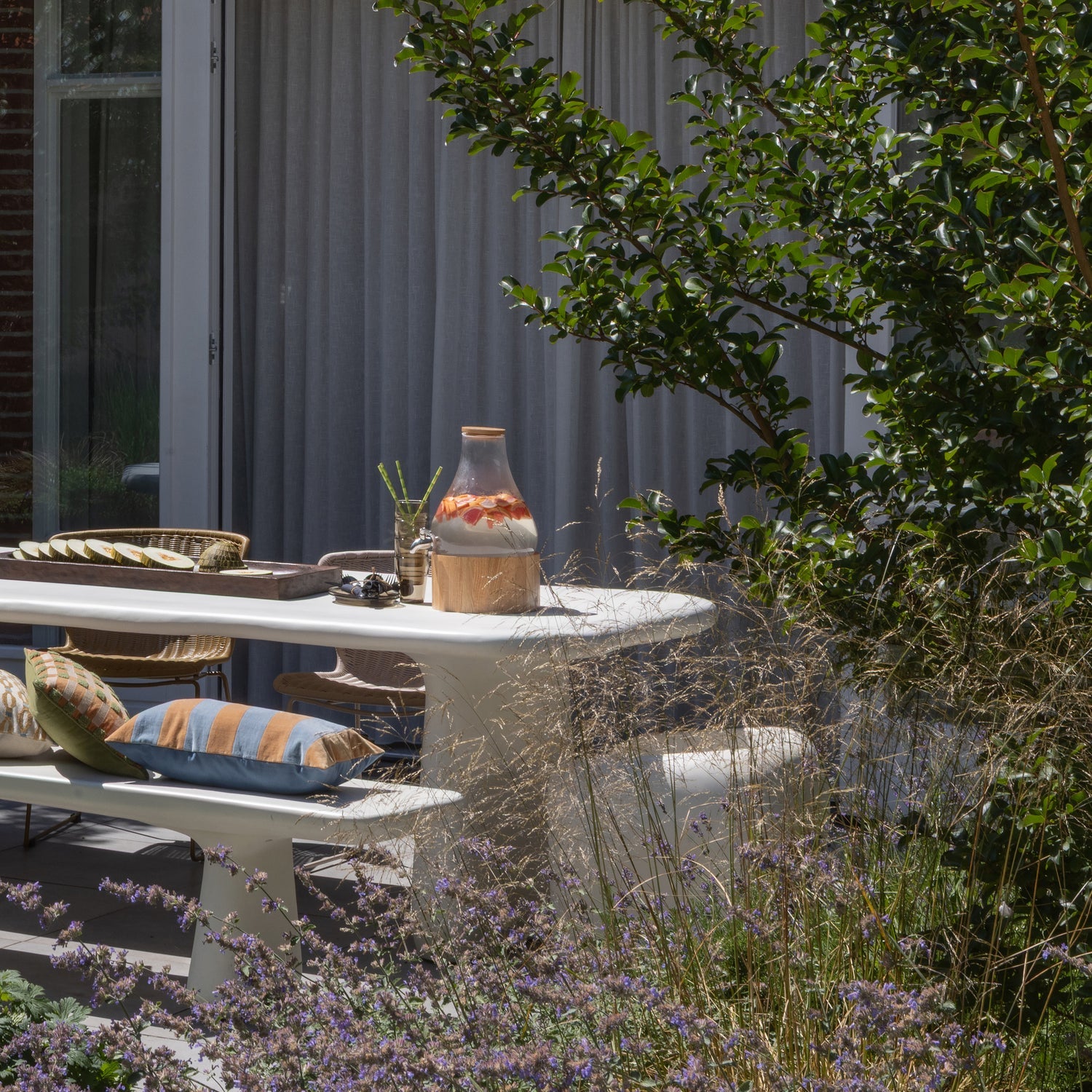 Loggia Natural Bench