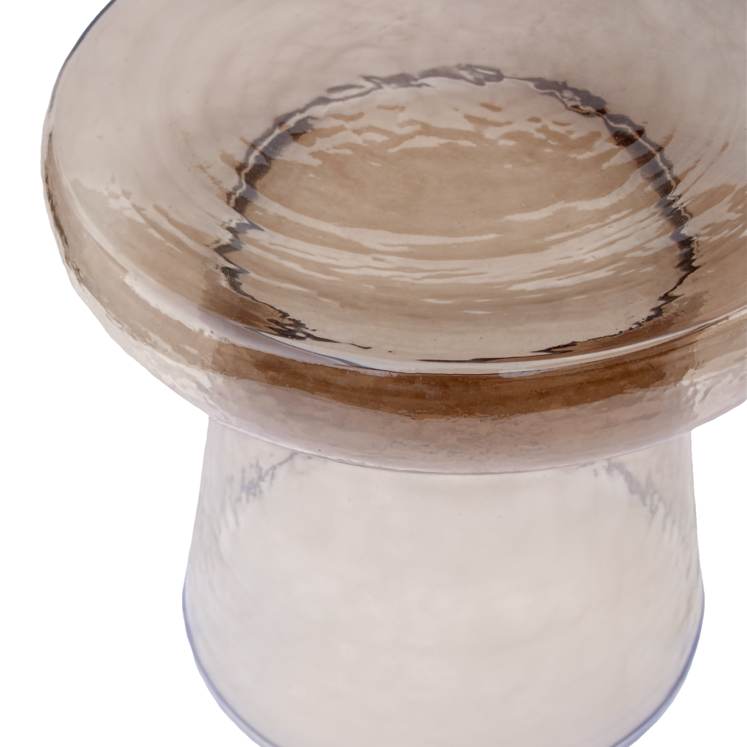 Loma Brown Glass Side Table