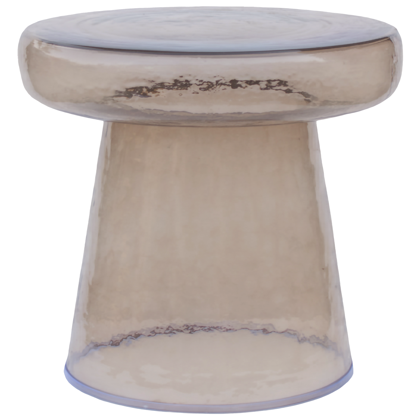 Loma Brown Glass Side Table