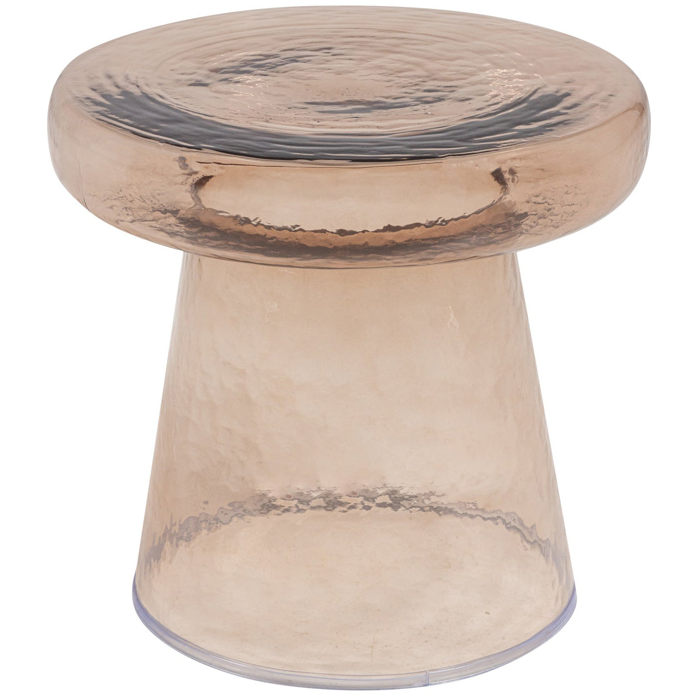 Loma Brown Glass Side Table
