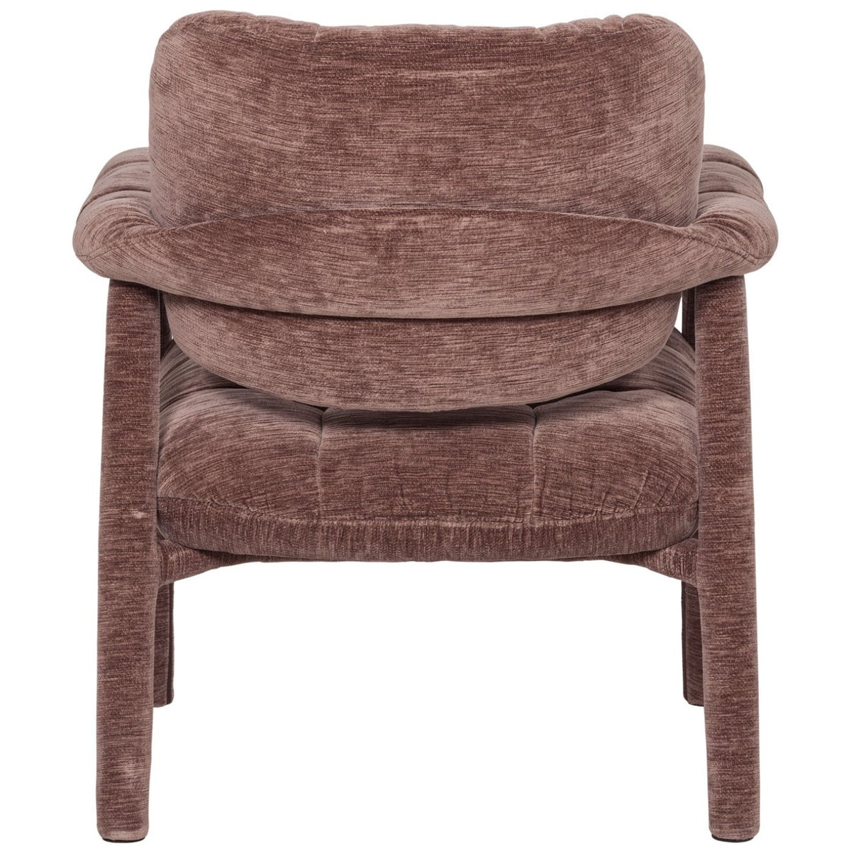 Loom Old Pink Chenille Textured Armchair