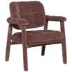 Loom Old Pink Chenille Textured Armchair