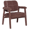 Loom Old Pink Chenille Textured Armchair