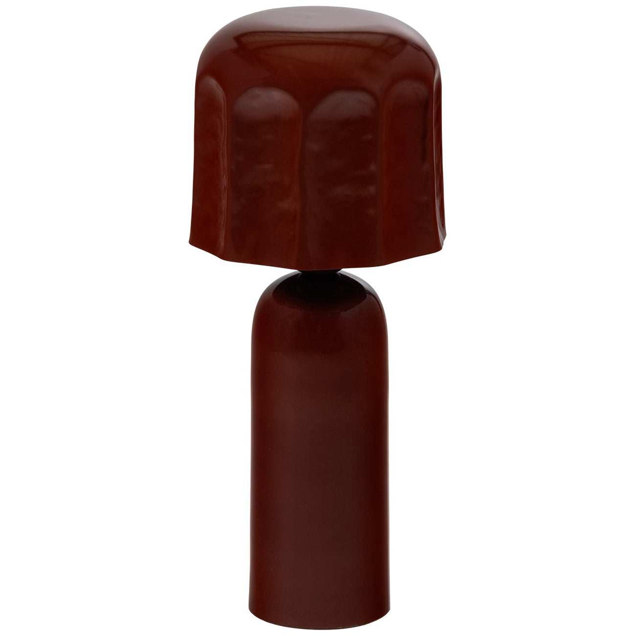 Lumira Brown/Red High Gloss Table Lamp