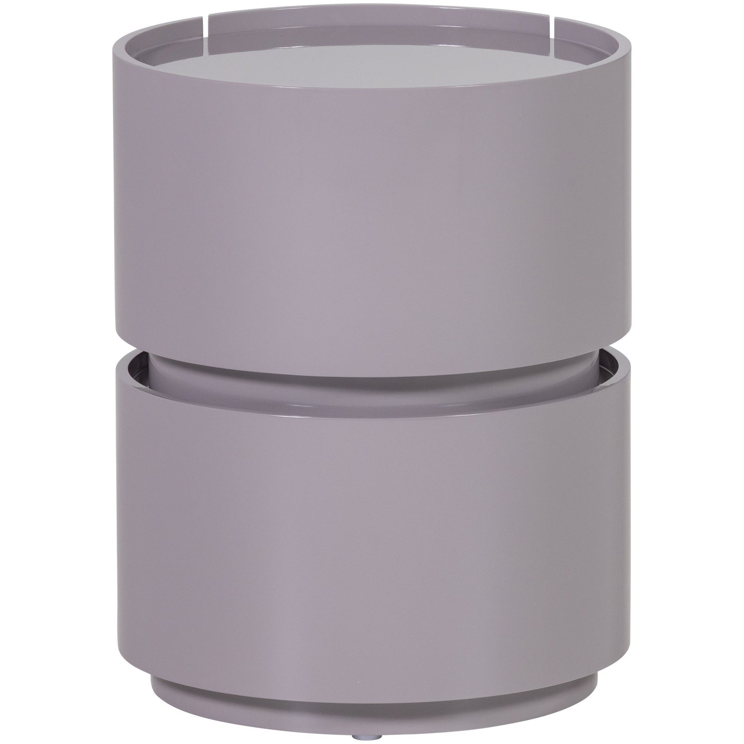 Lunex Light Grey High Gloss Night Stand