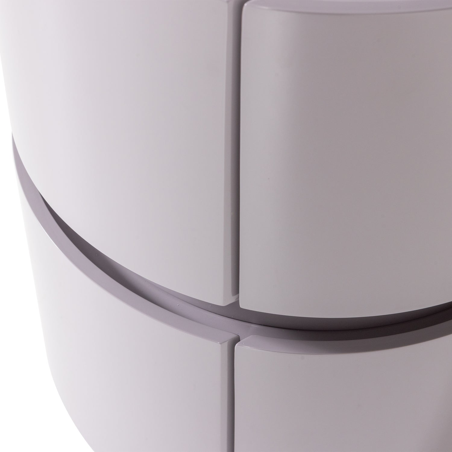 Lunex Light Grey High Gloss Night Stand