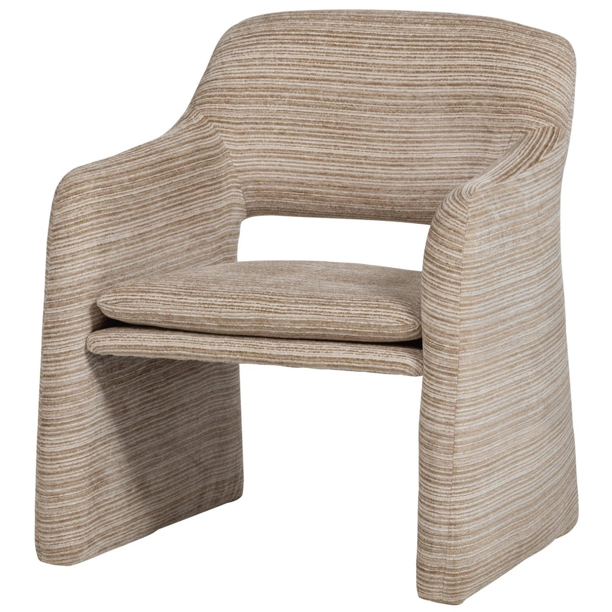 Lyric Natural Stripe Dessin Armchair