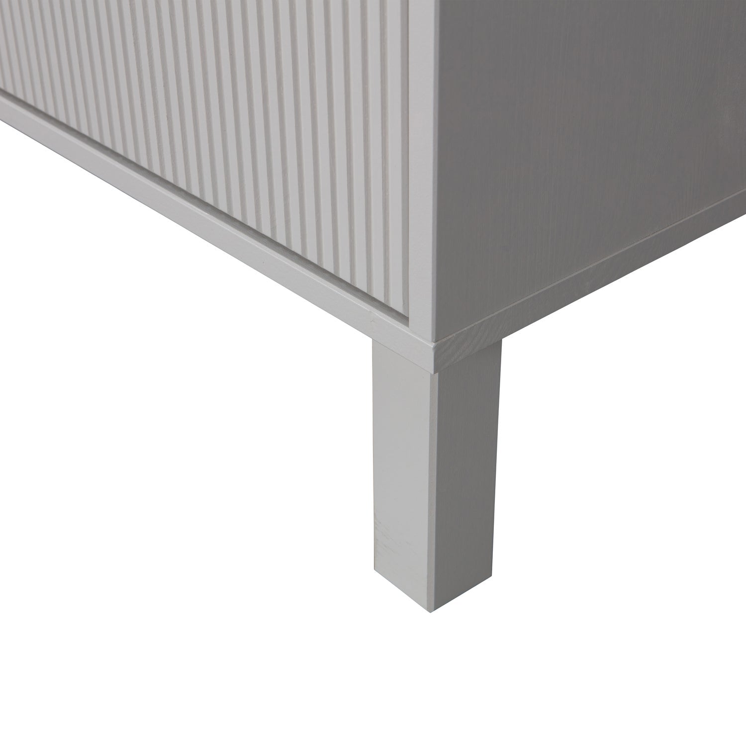 Madu Deep Cloud Grey Pine Wood Wardrobe