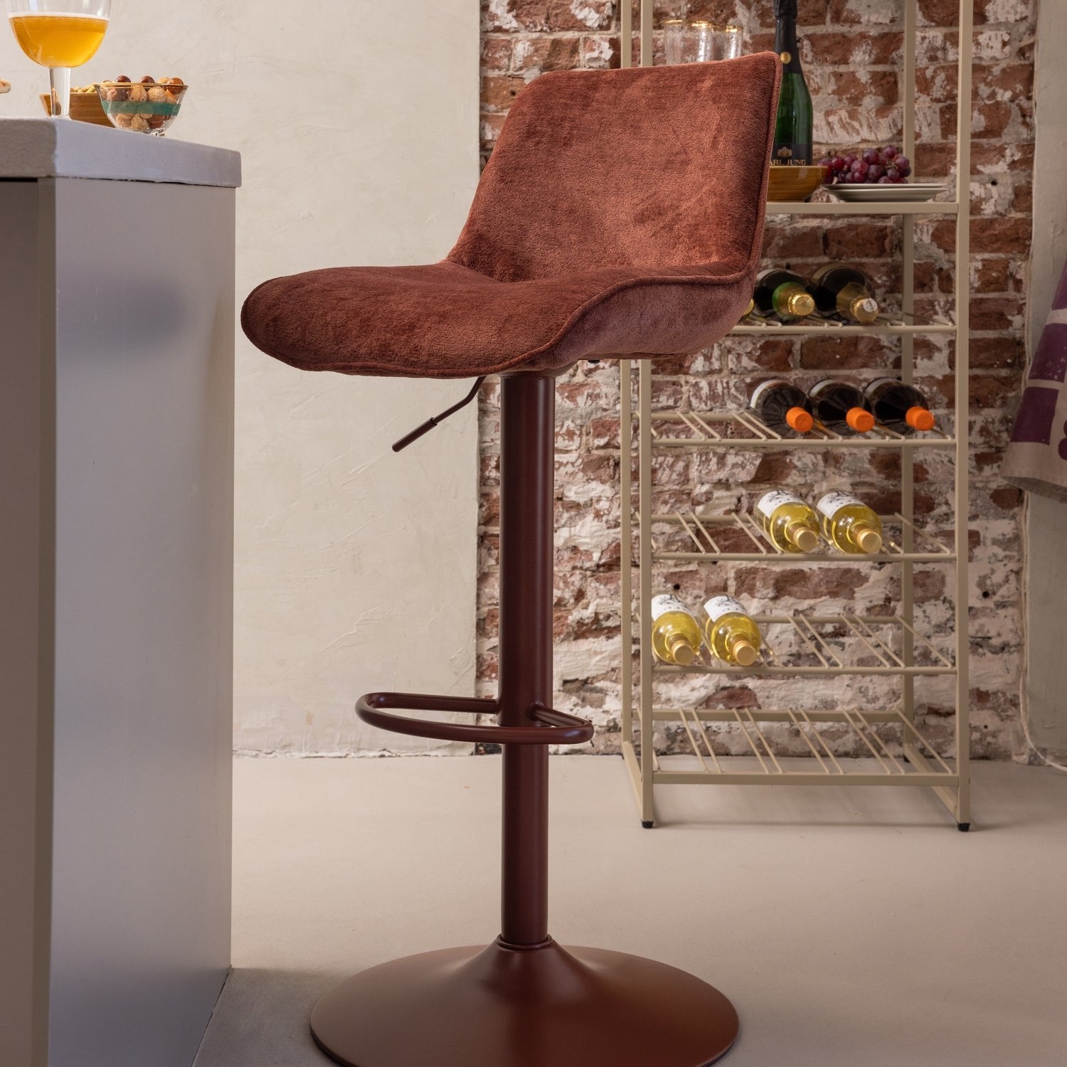 Marten Height Adjustable Barstool