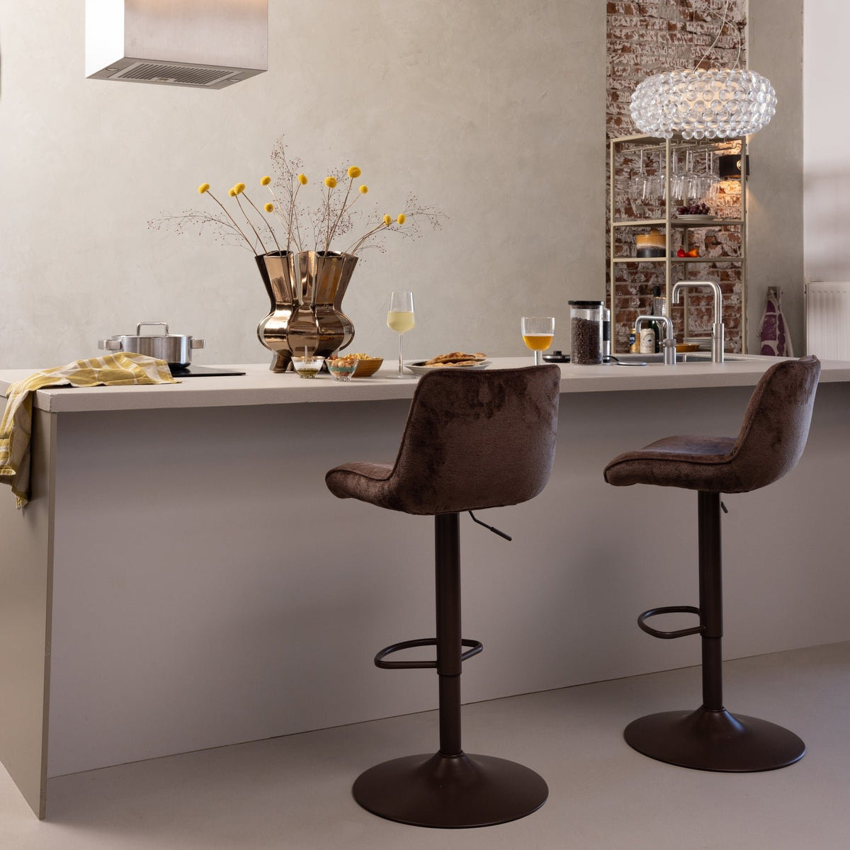 Marten Height Adjustable Barstool