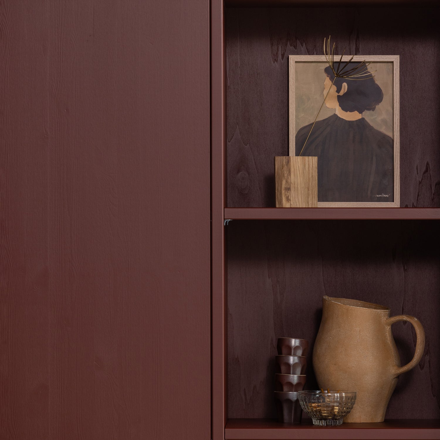 Merel Pine Wood Storage Cabinet