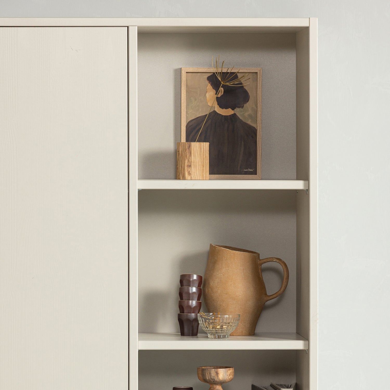 Merel Pine Wood Storage Cabinet