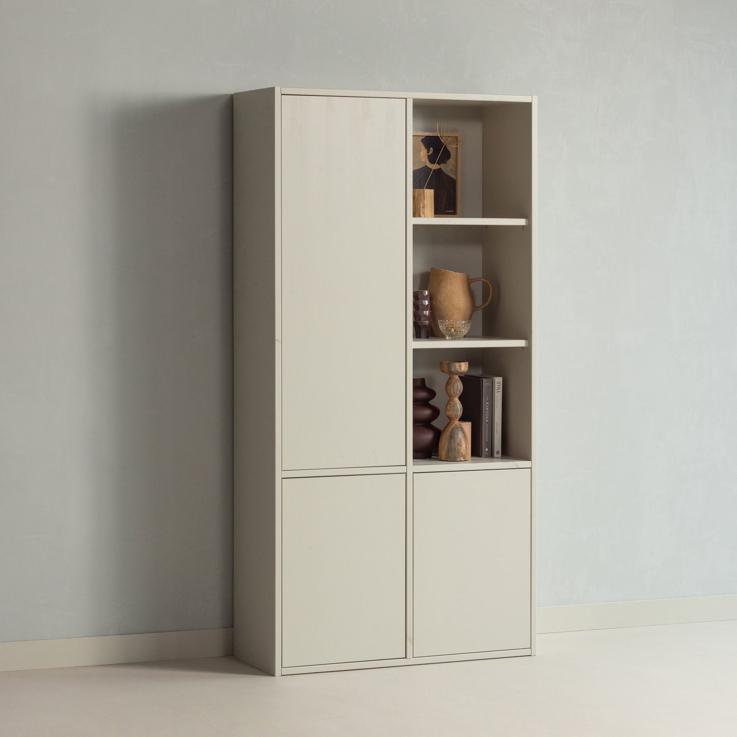 Merel Pine Wood Storage Cabinet