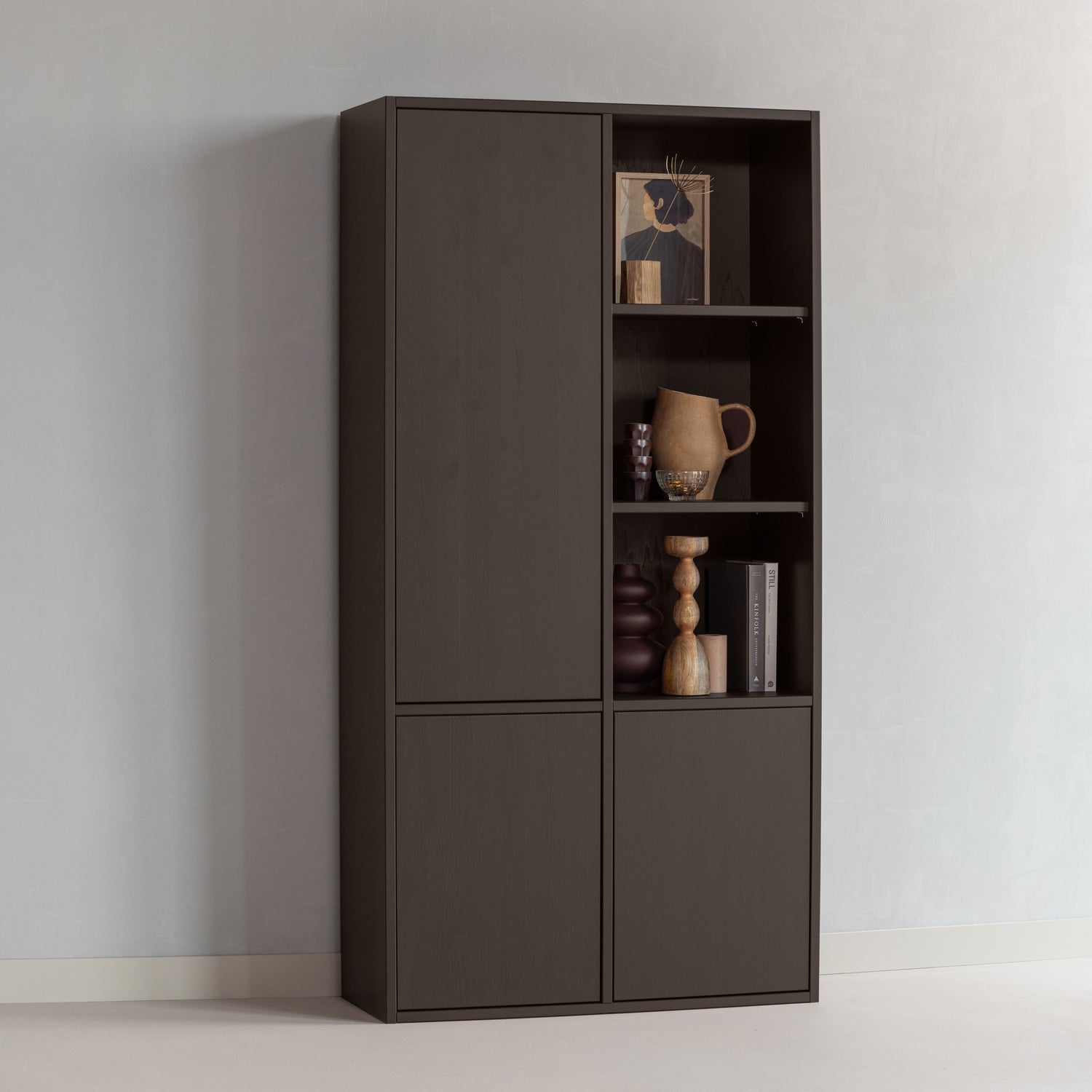 Merel Pine Wood Storage Cabinet