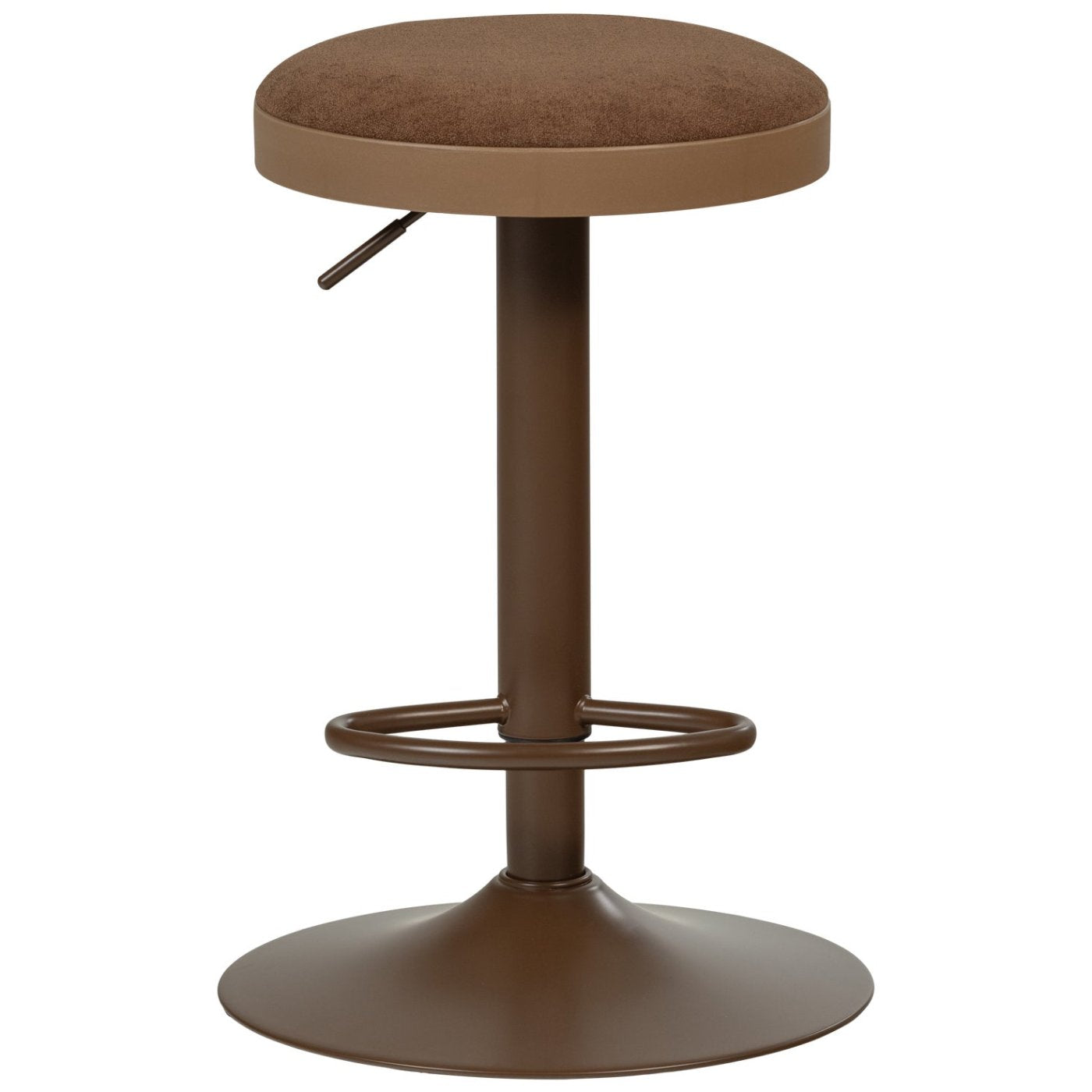 Mevo Chenille Height Adjustable Barstool