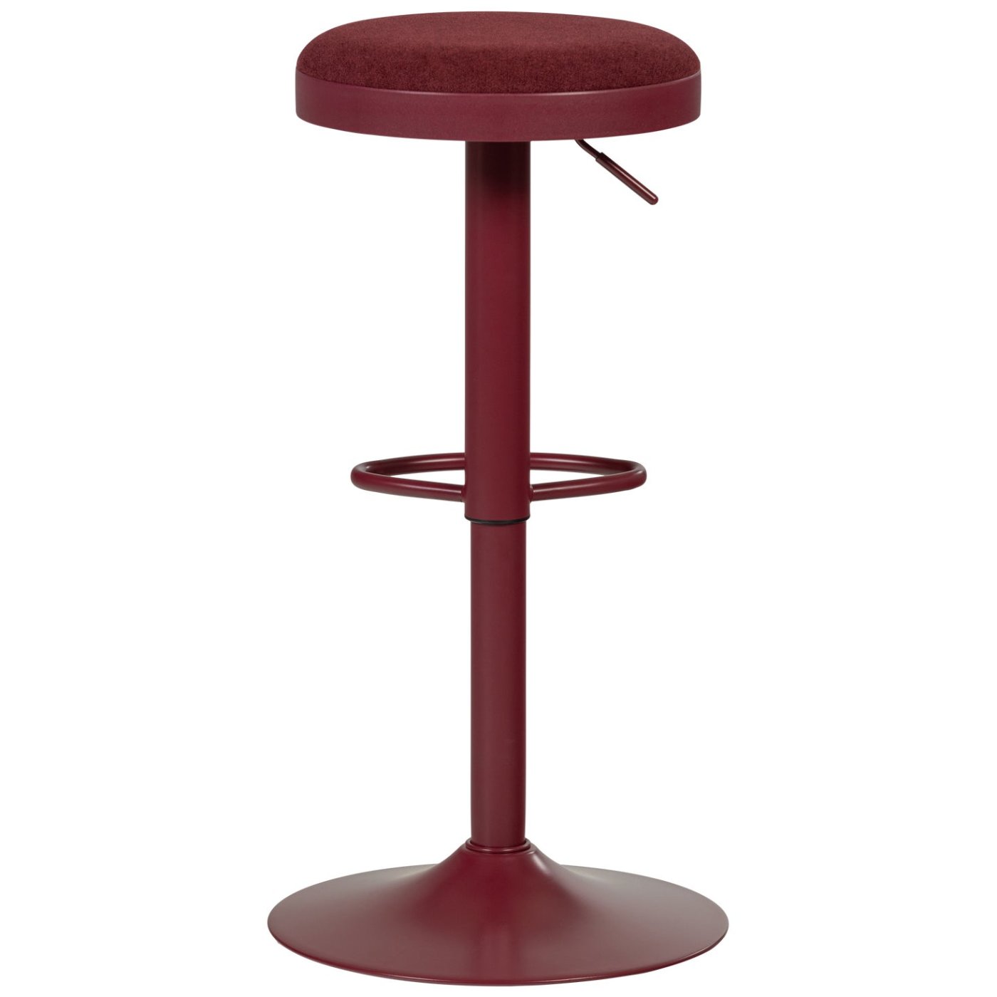 Mevo Chenille Height Adjustable Barstool