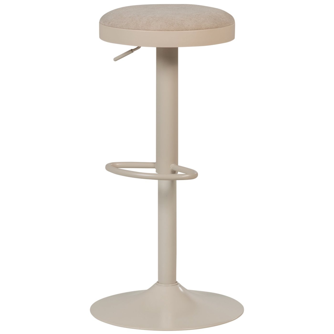 Mevo Chenille Height Adjustable Barstool