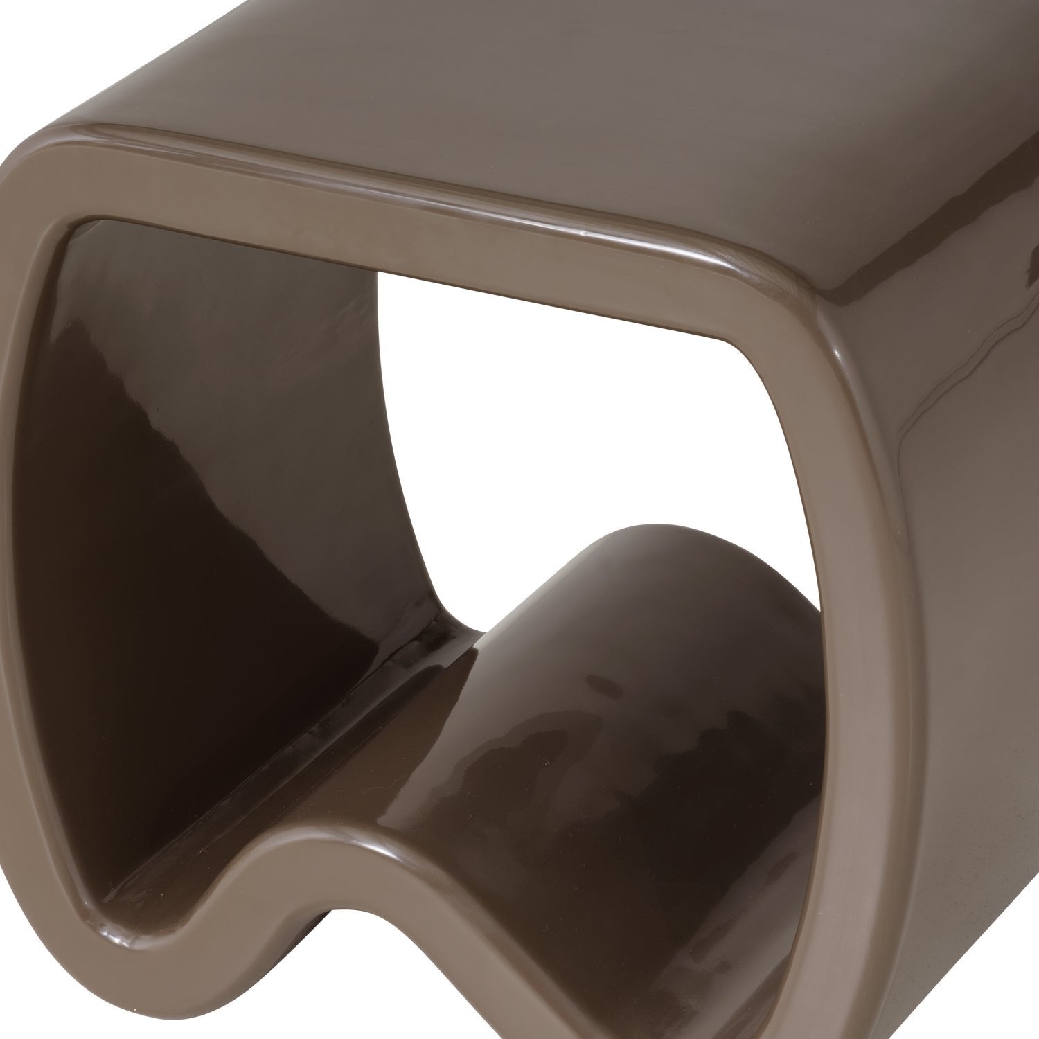 Moss Mocha Brown Side Table