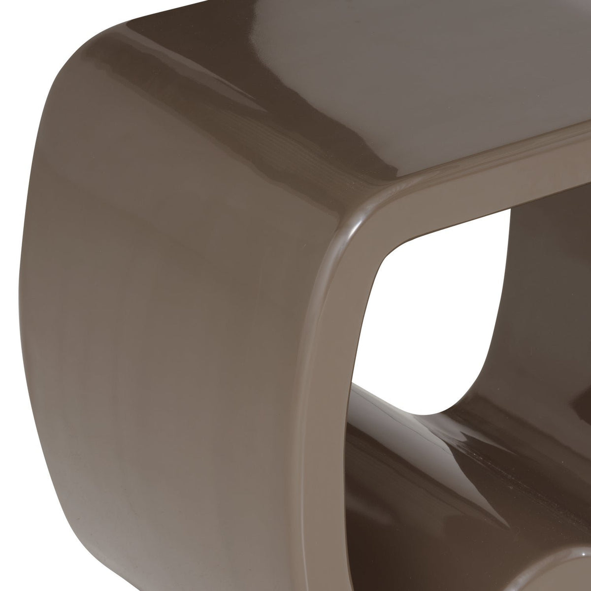 Moss Mocha Brown Side Table